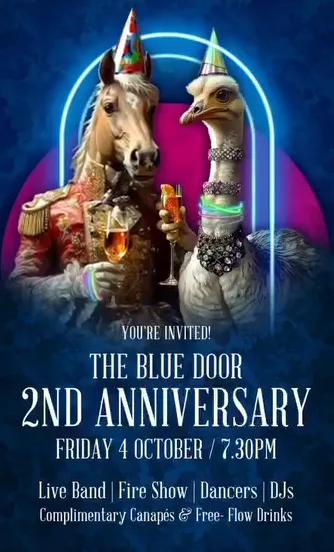 Event at The Blue Door on October 4 2024: The Blue Door's 2nd Anniversary