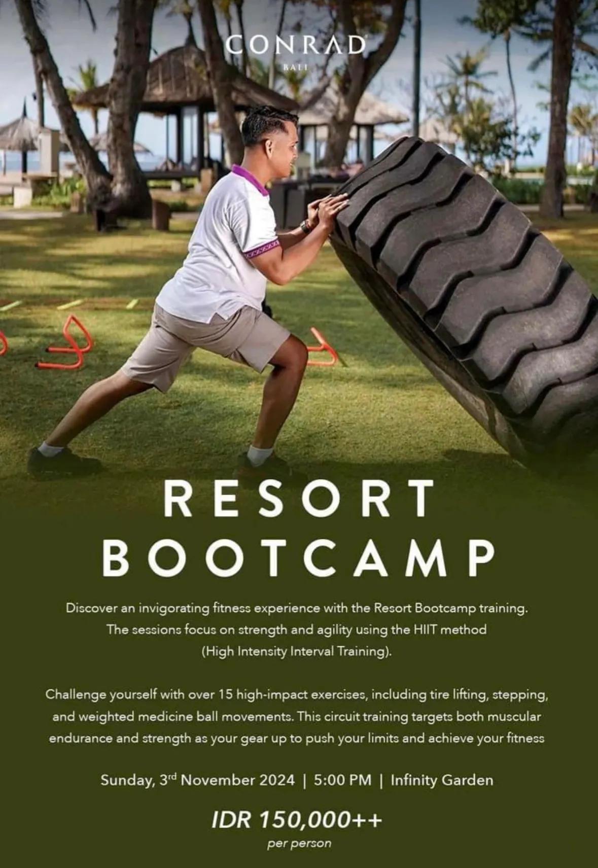 Event at Conrad on November 3 2024: Resort Bootcamp