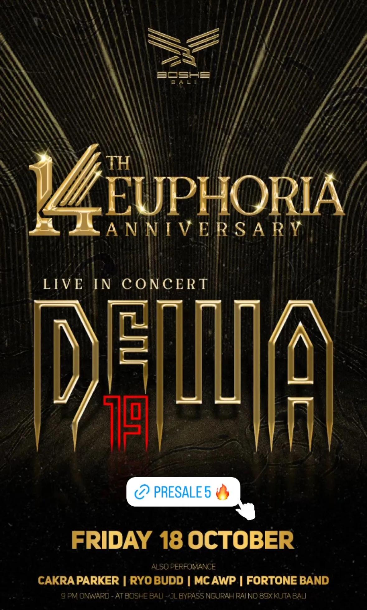 Event at Boshe on October 18 2024: 14th Euphoria Anniversary