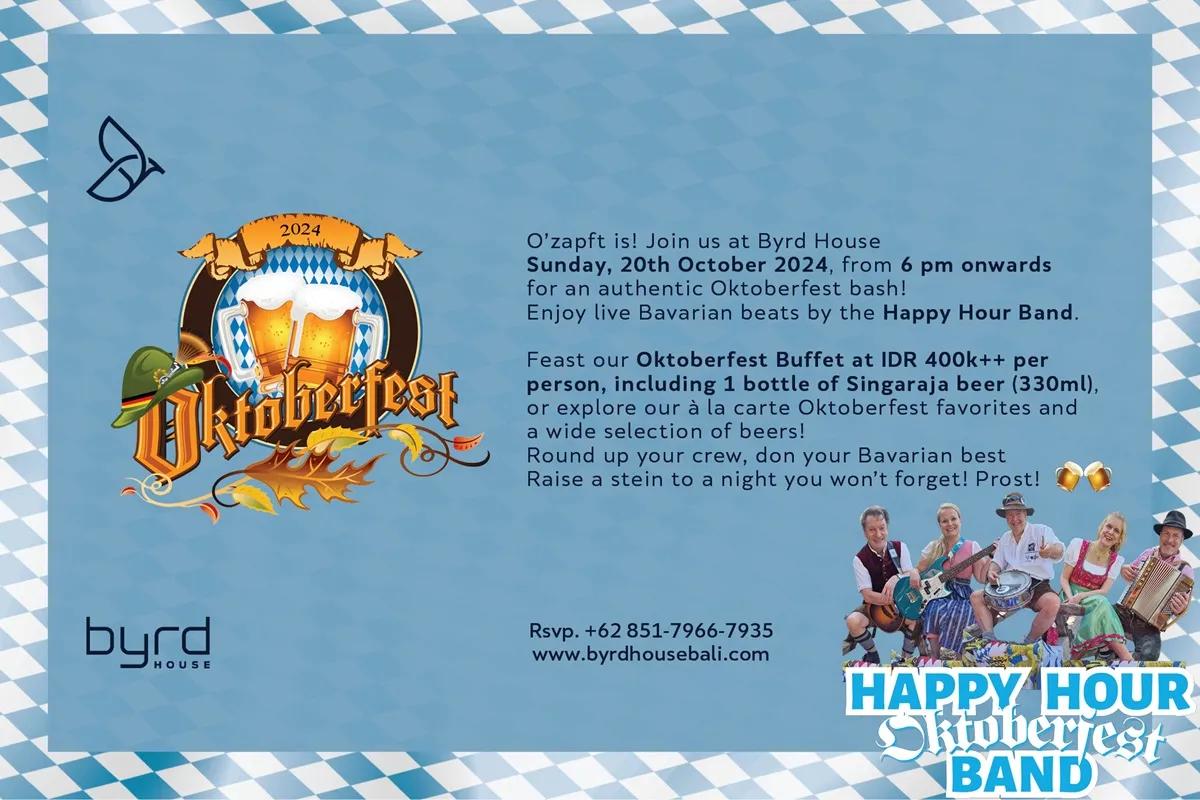 Event at Byrd House on October 20 2024: Oktoberfest Celebration