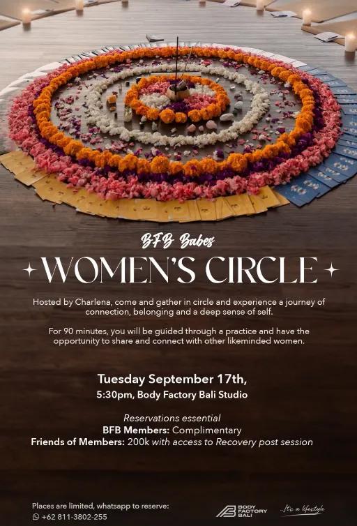 Event at Body Factory Bali on September 17 2024: Women's Circle