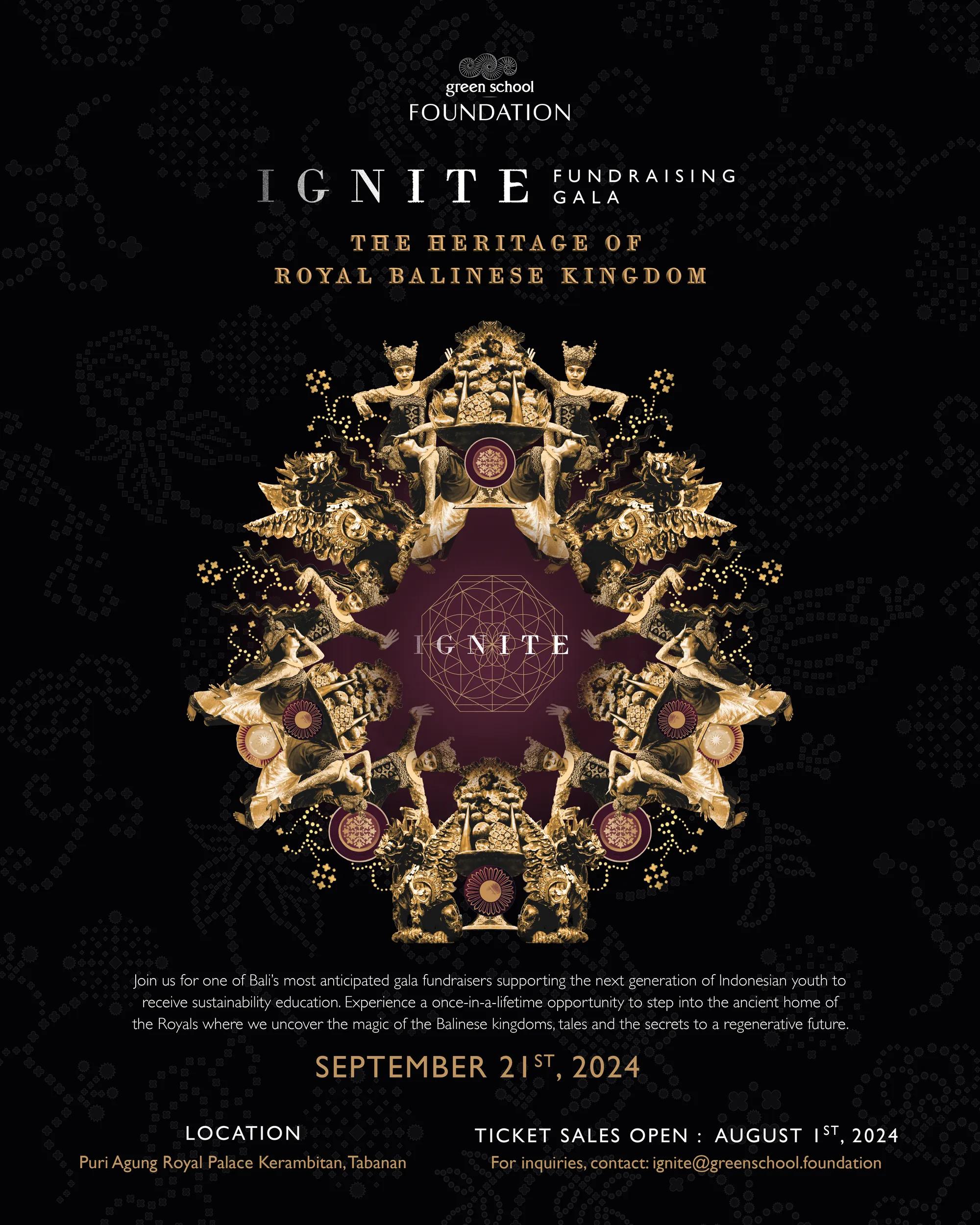 Event at Puri Anyar Kerambitan on September 21 2024: Ignite Fundraising Gala 2024