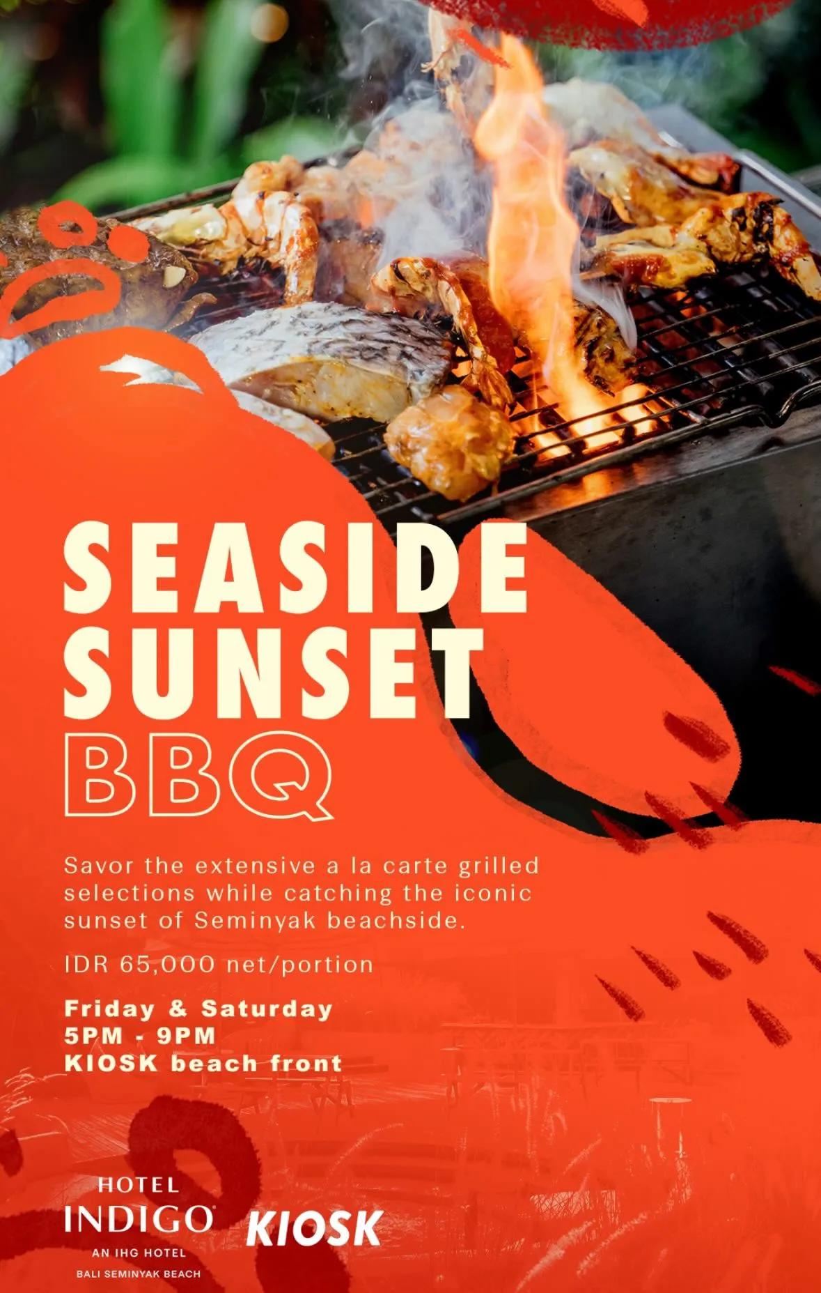 Event at Hotel Indigo every Friday 2024: Seaside Sunset Bbq