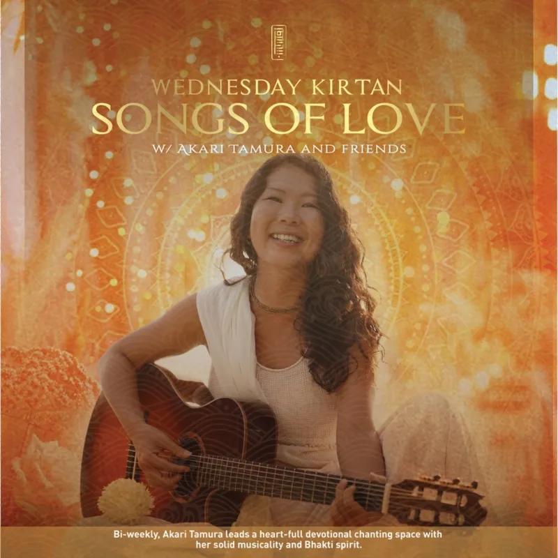 Event at Dragon Tea Temple on October 30 2024: Wednesday Kirtan: Songs of Love