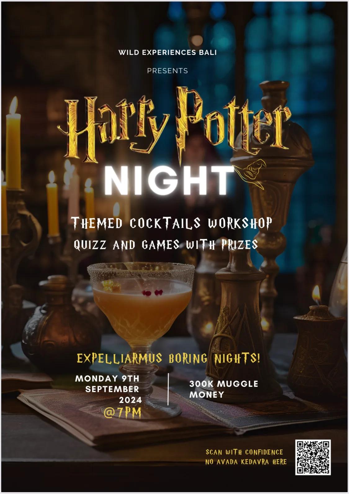 Event at Wild Experiences on September 9 2024: Harry Potter Night