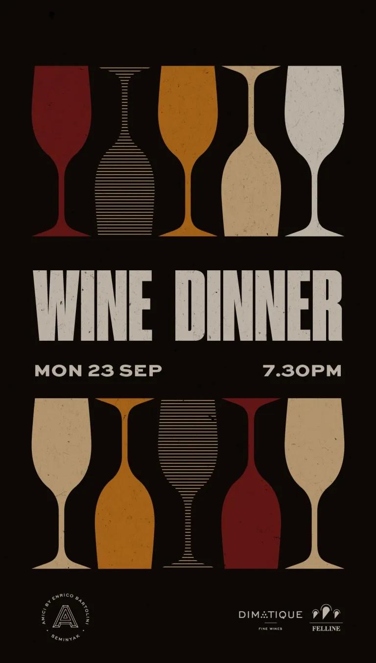 Event at Amici on September 23 2024: Wine Dinner