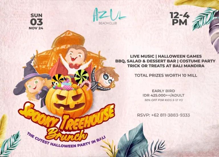 Event at Azul on November 3 2024: Halloween Spooky Treehouse Brunch