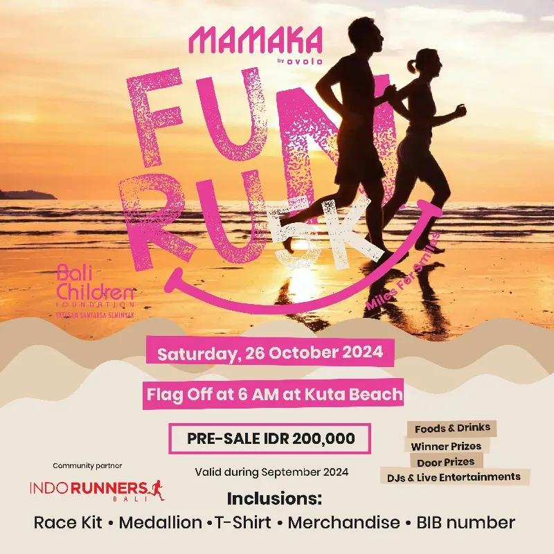 Event at Mamaka By Ovolo on October 26 2024: Mamaka Fun Run