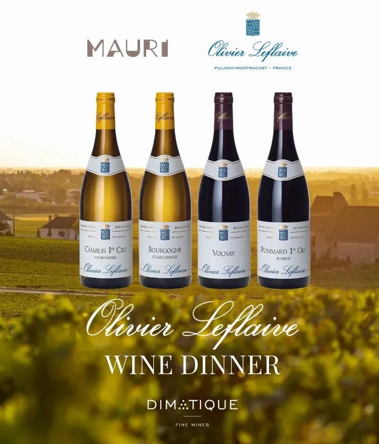 Event at Mauri  everyday in 2024: Olivier Leflaive Wine Dinner