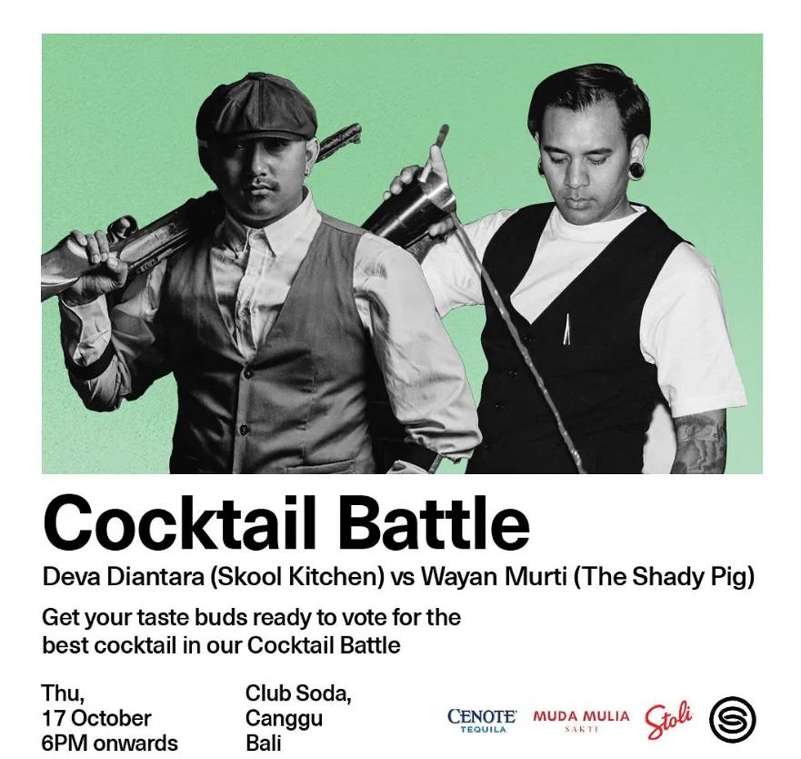 Event at Club Soda on October 17 2024: Cocktail Battle