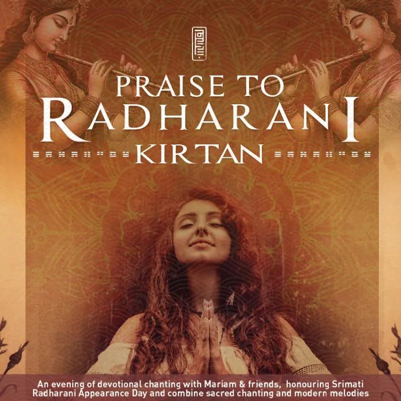 Event at Dragon Tea Temple on September 28 2024: Praise To Radharani Kirtan