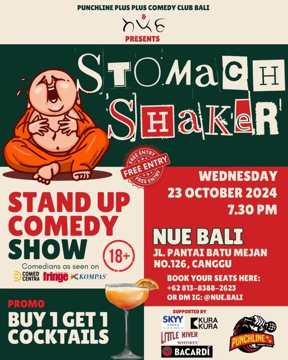 Event at Nue on October 23 2024: Stomach Shaker