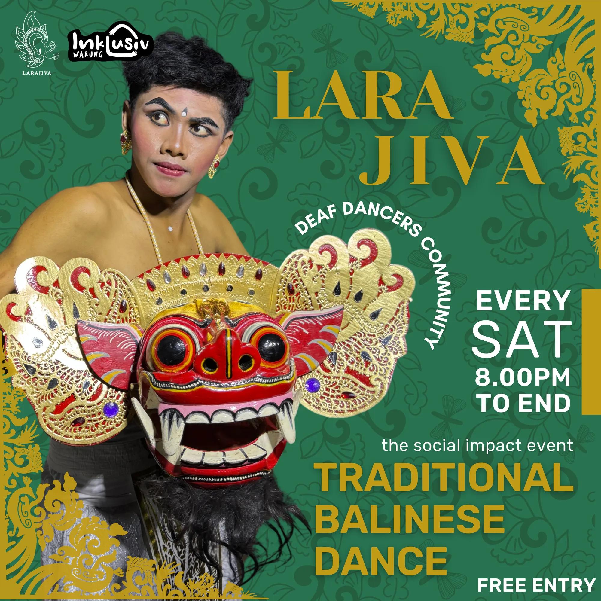 Event at Inklusiv Warung every Saturday 2024: Balinese Deaf Dancer