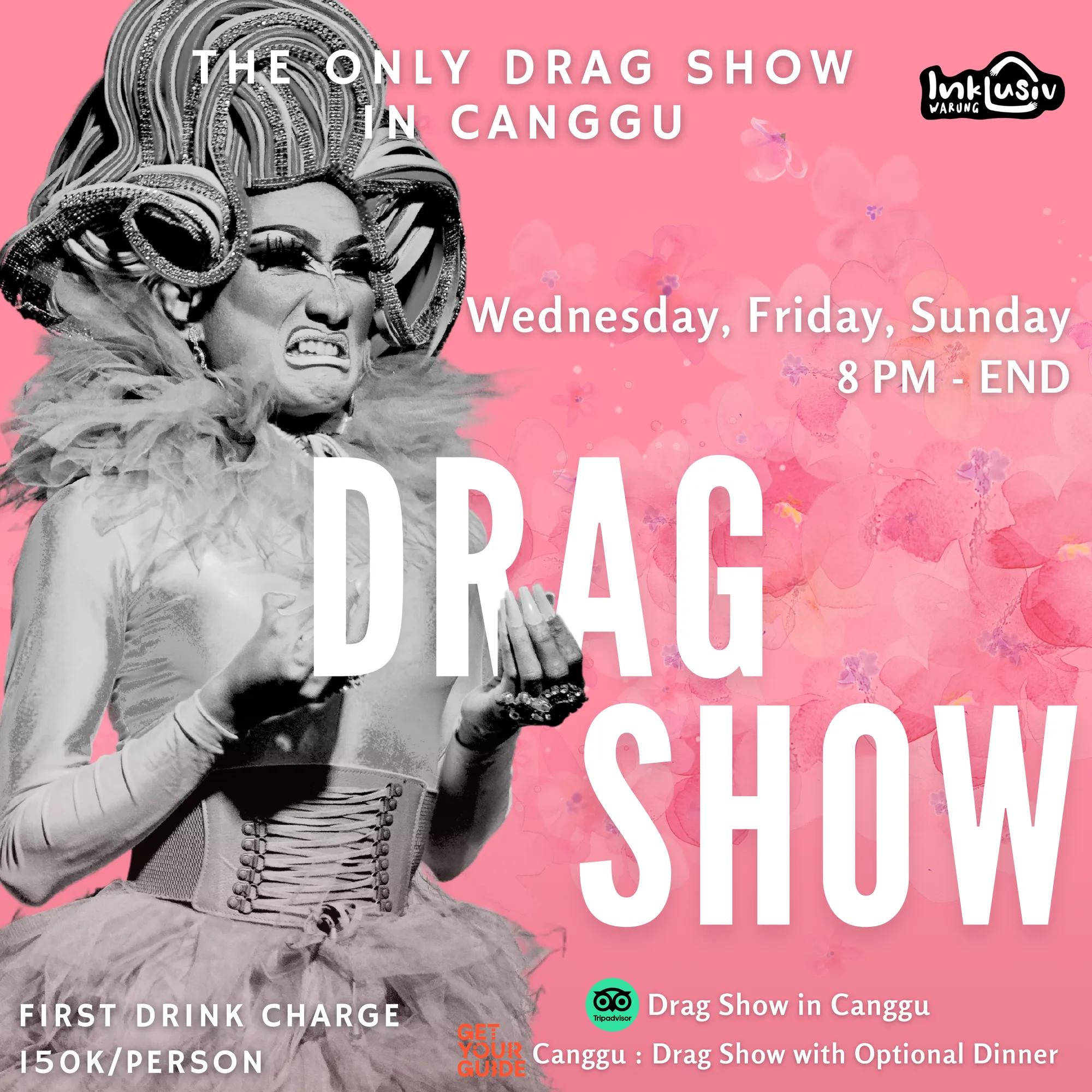 Event at Inklusiv Warung every Wednesday 2024: Drag Show