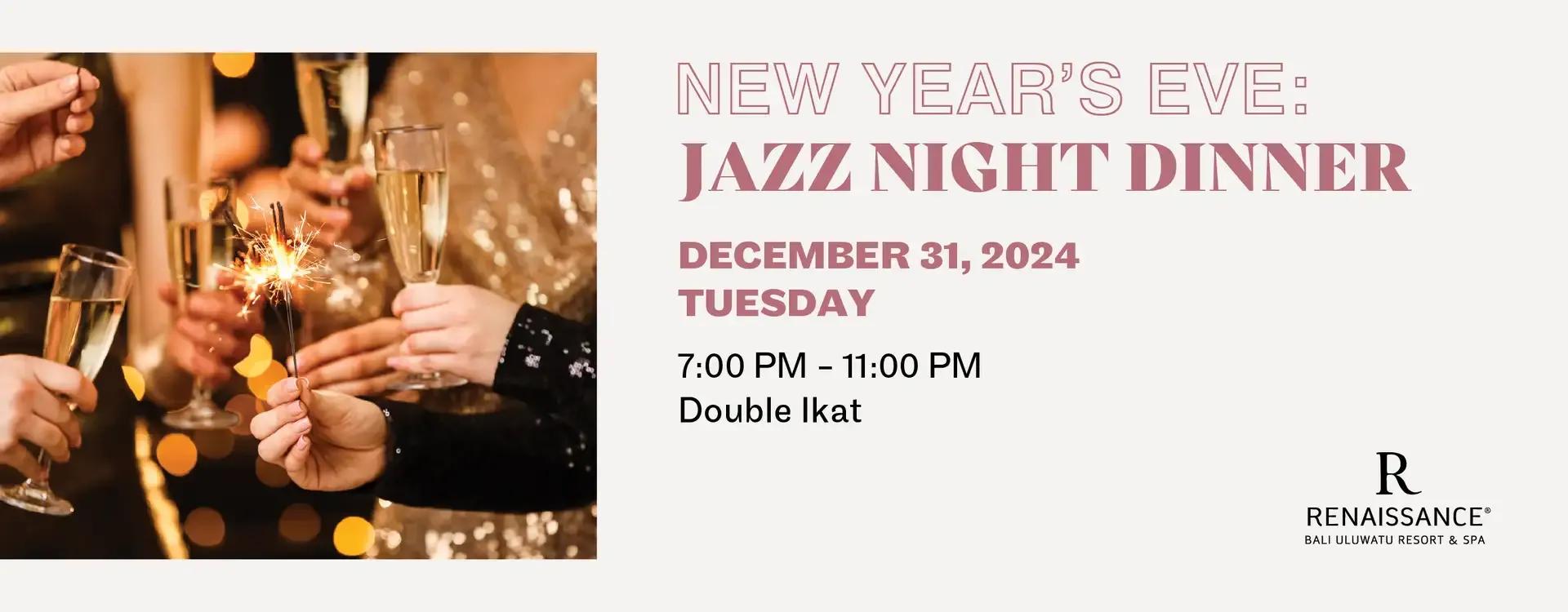 Event at Renaissance on December 31 2024: New Year's Eve: Jazz Night Dinner