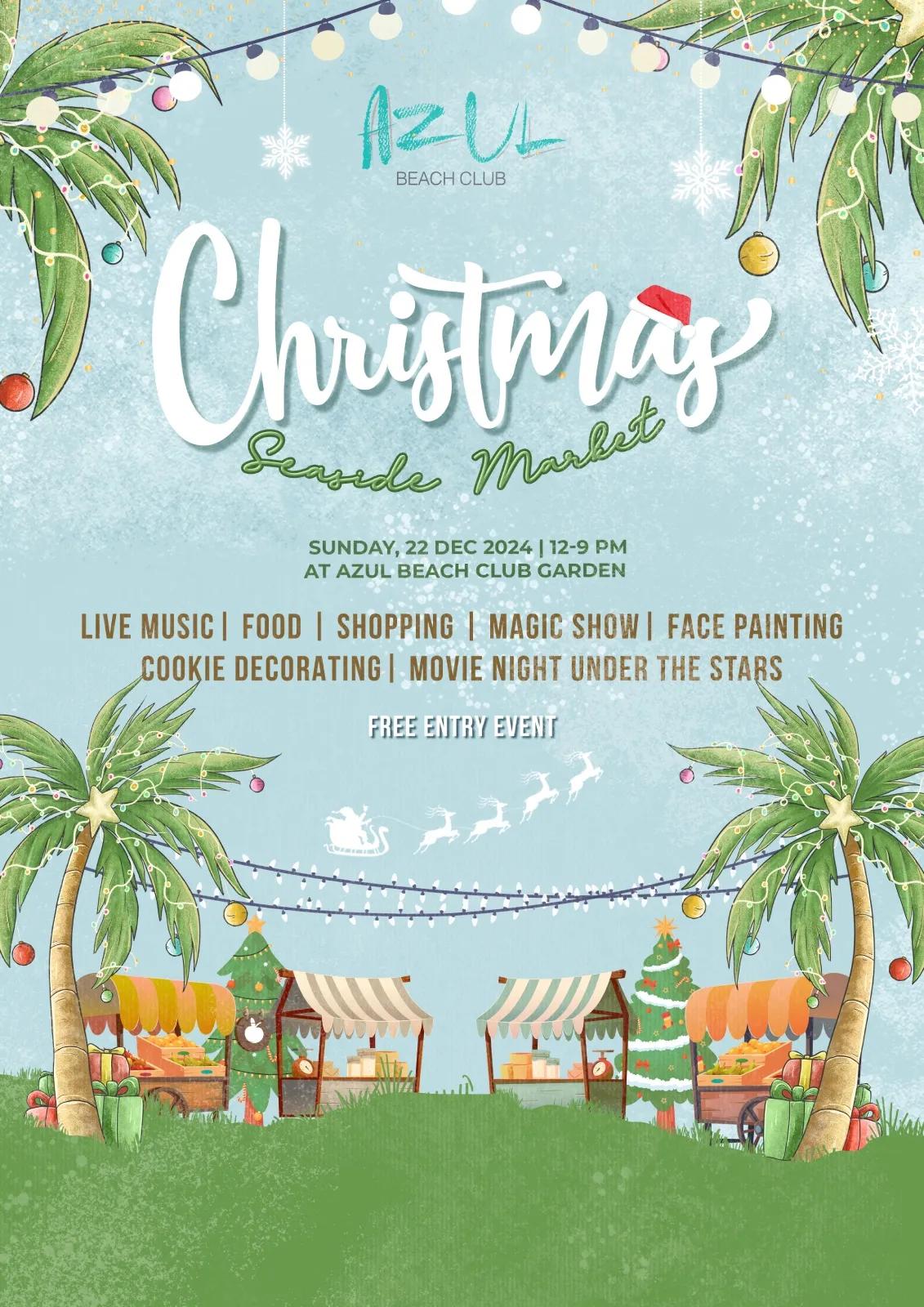 Event at Azul on December 22 2024: Christmas Seaside Market