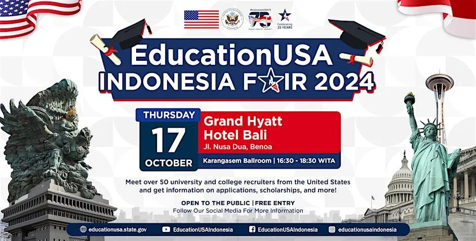 Event at Grand Hyatt on October 17 2024: EducationUSA Indonesia Fair 2024