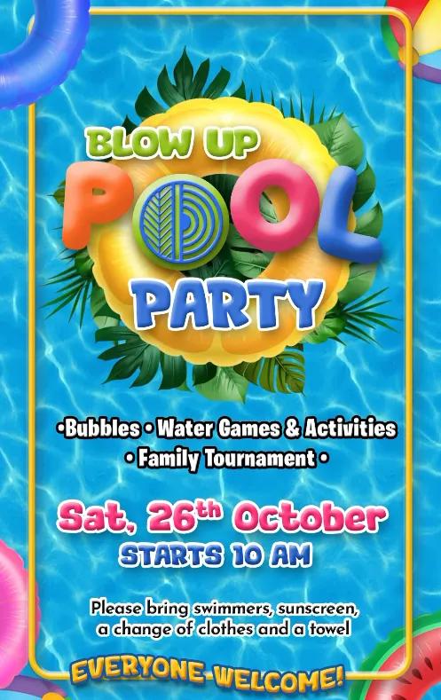 Event at Parklife on October 26 2024: Blow Up Pool Party