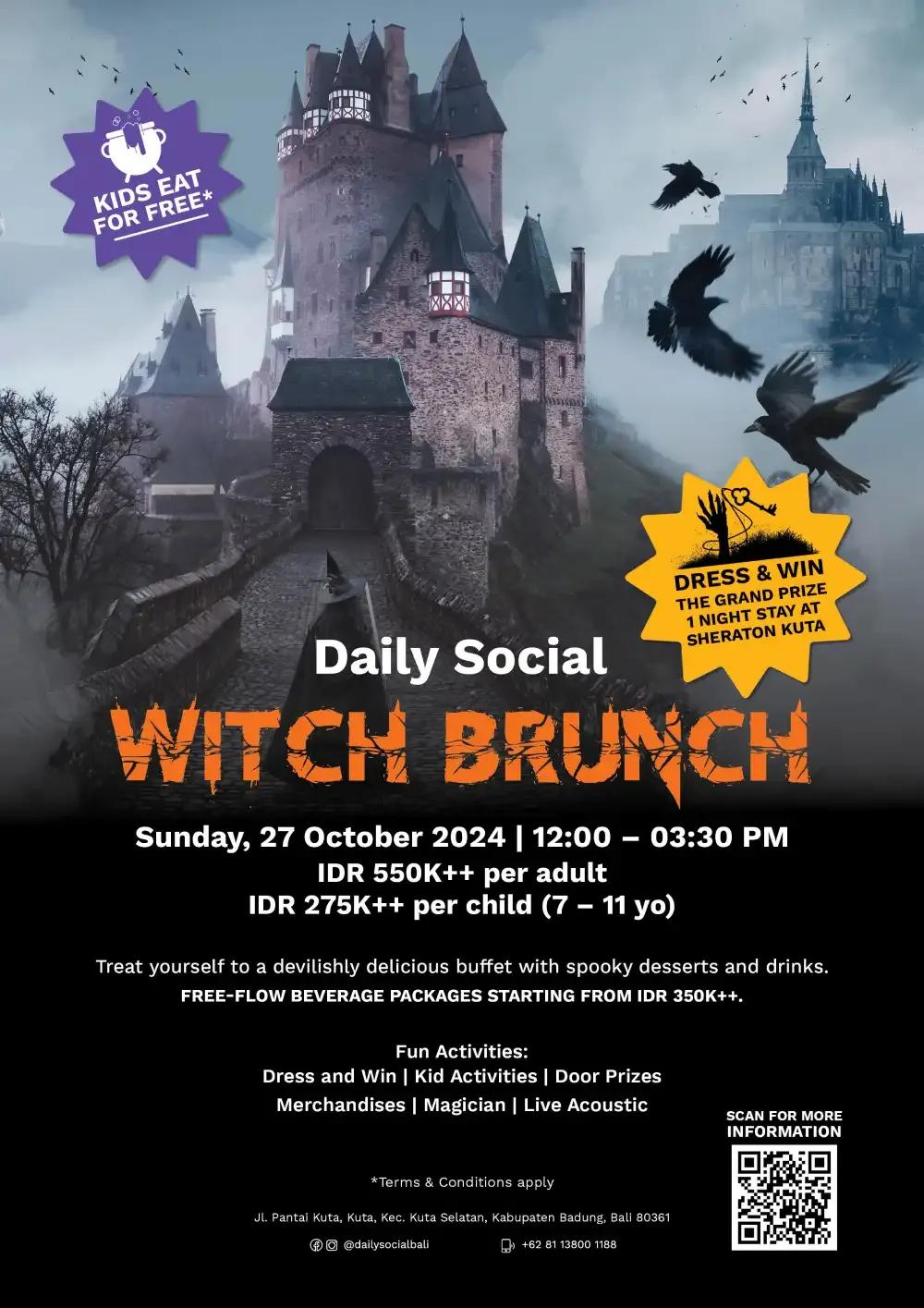 Event at Sheraton on October 27 2024: Witch Brunch