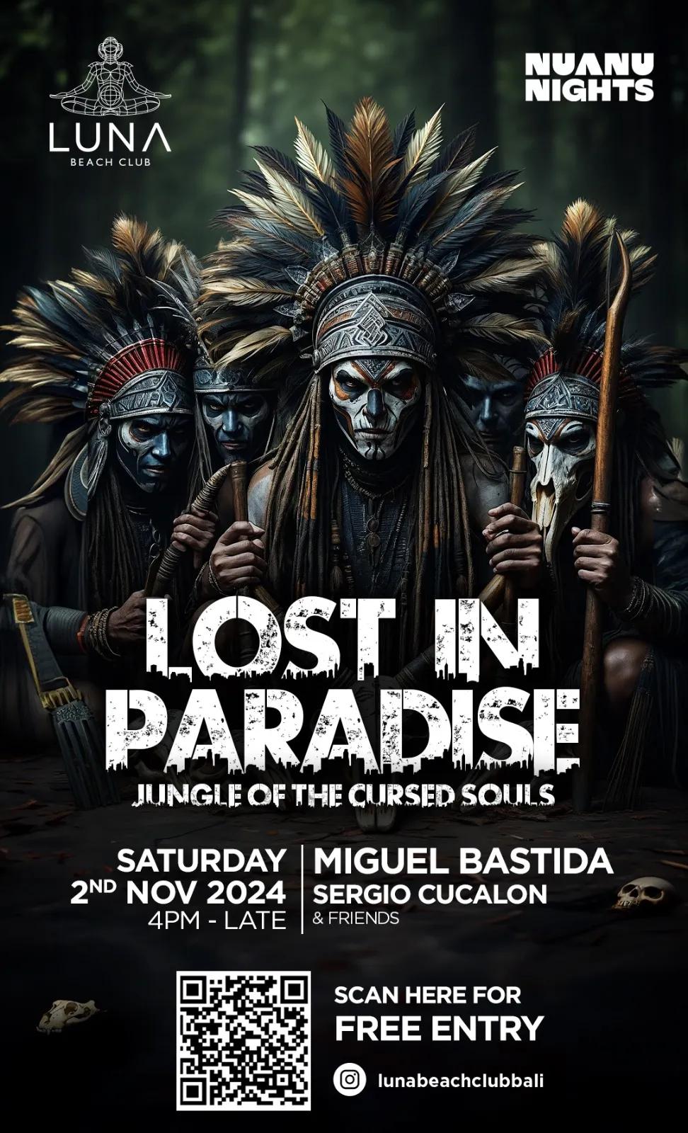 Event at Luna Beach Club on November 2 2024: Lost In Paradise