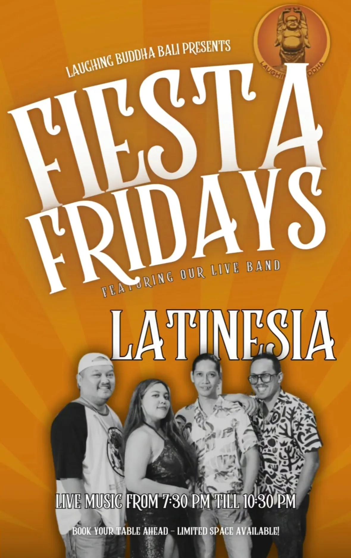 Event at Laughing Buddha Bar every Friday 2024: Fiesta Fridays