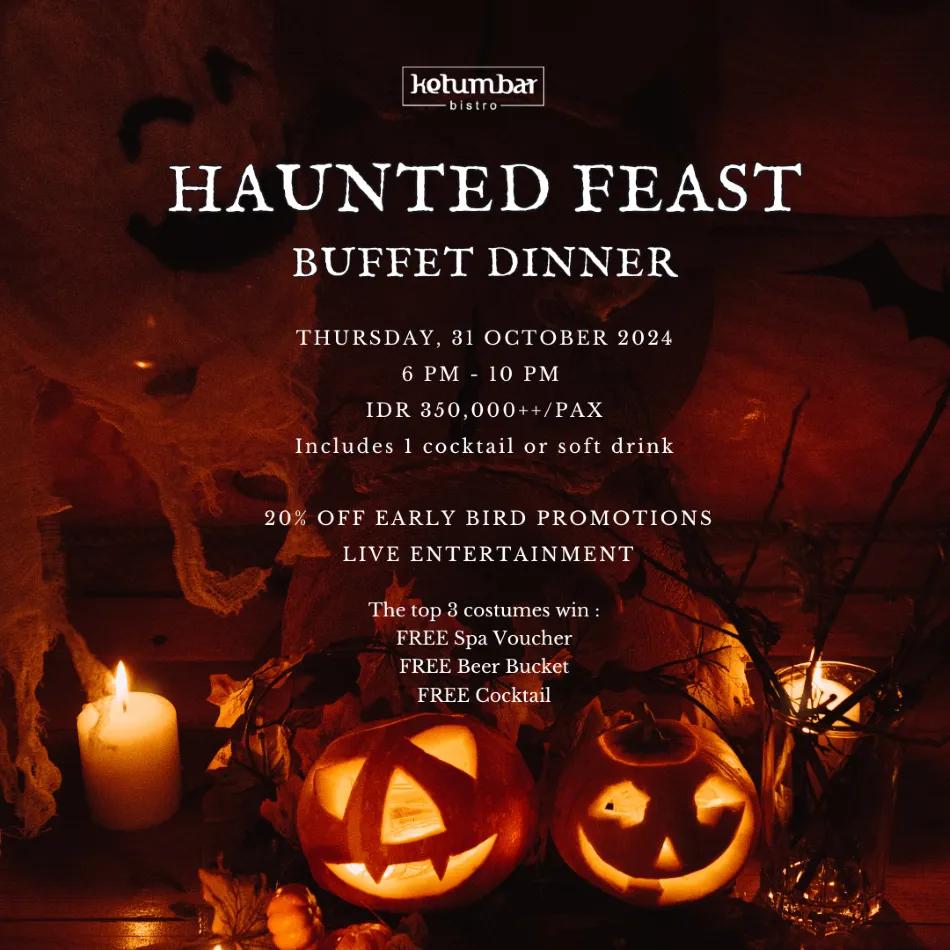 Event at Swarga Suites on October 31 2024: Haunted Feast Buffet Dinner