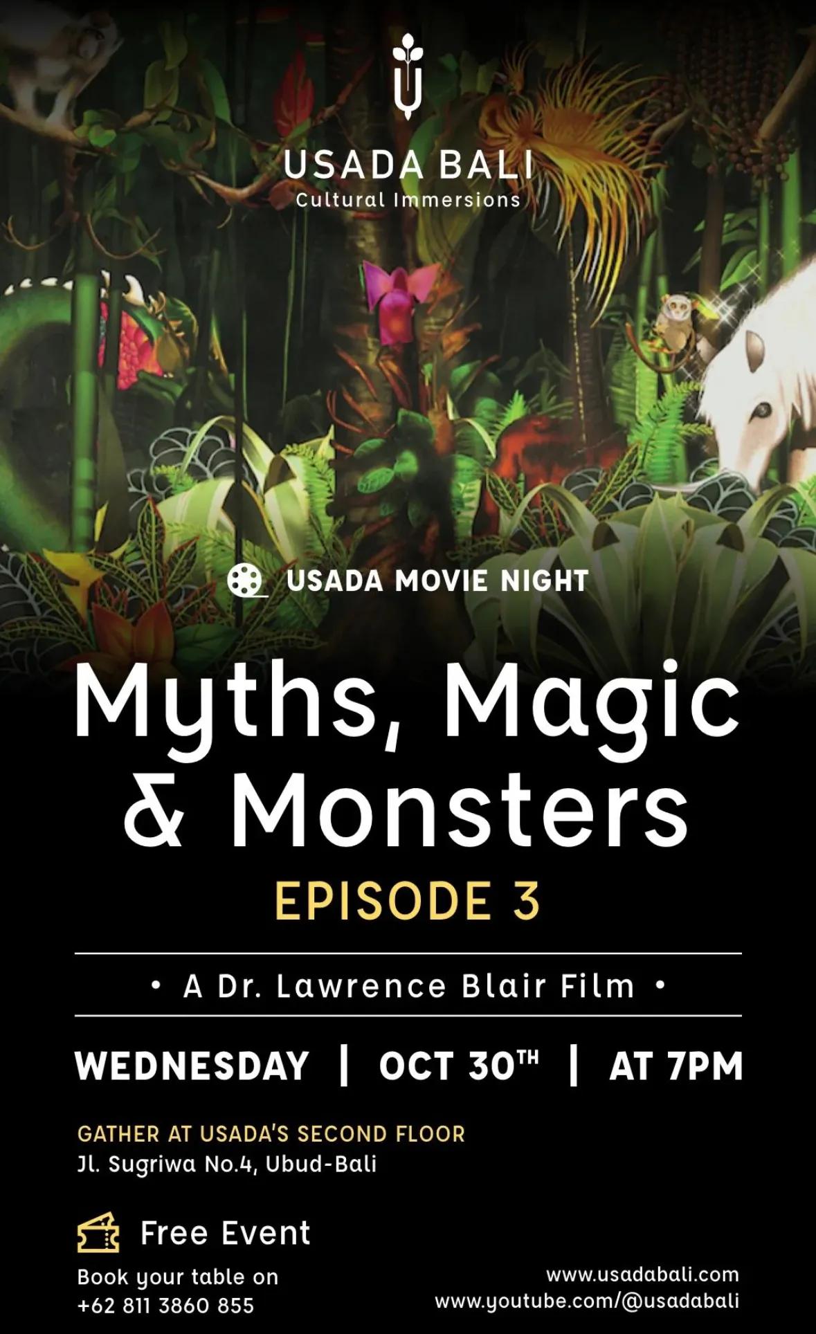 Event at Usada on October 30 2024: Myths, Magic & Monsters - Episode 3