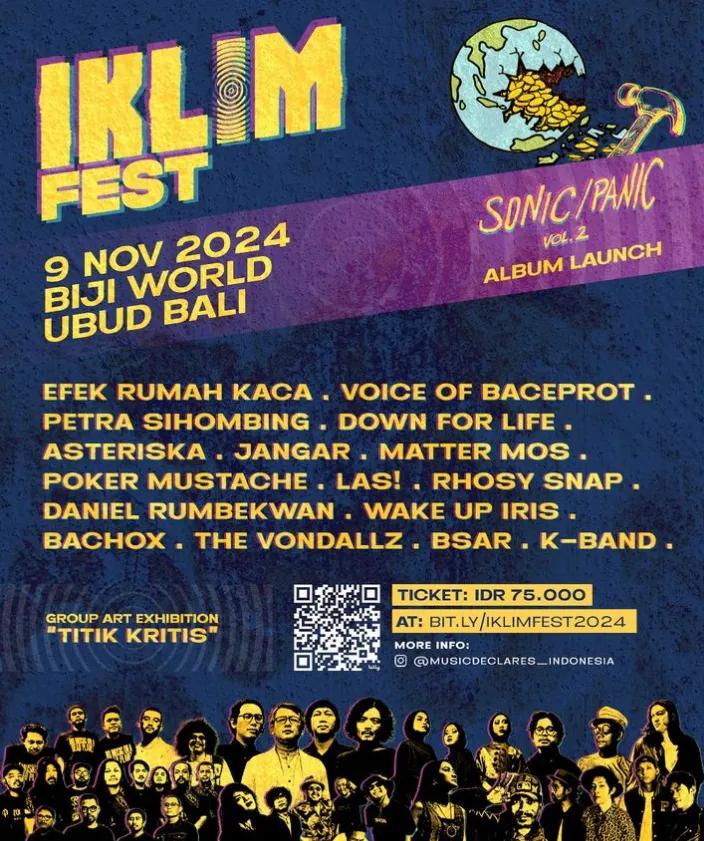 Event at Biji World on November 9 2024: Iklim Fest 2024