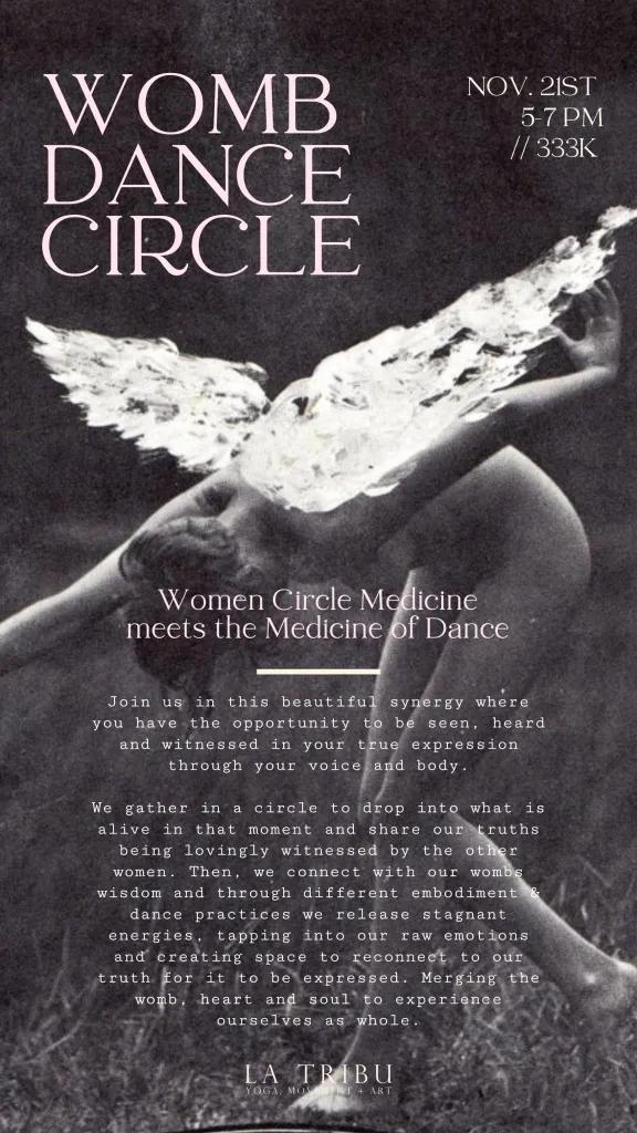 Event at La Tribu on November 21 2024: Womb Dance Circle