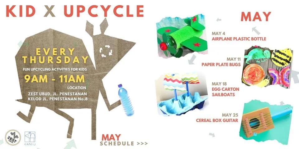 Event at Zest every Thursday 2024: Kid x Upcycle