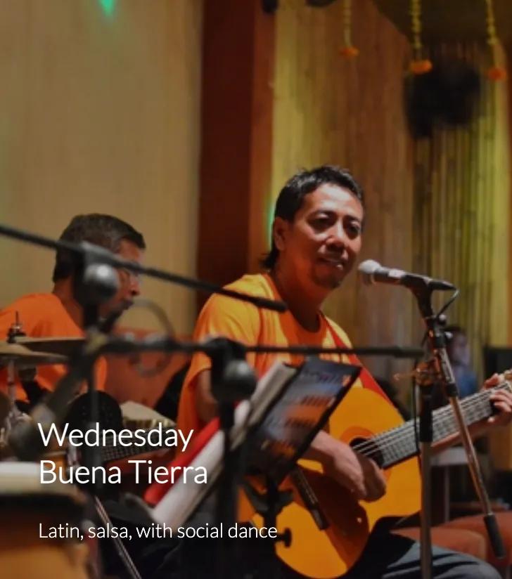 Event at Laughing Buddha Bar every Wednesday 2024: Buena Tierra - Latin 