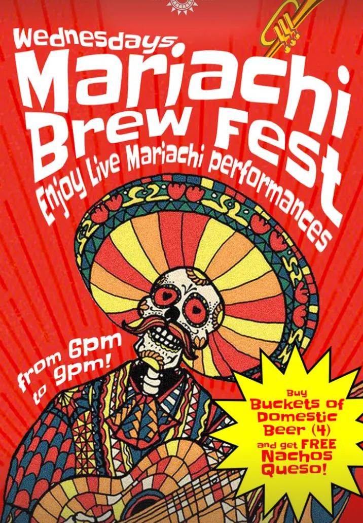 Event at Rosalita's Cantina every Wednesday 2024: Mariachi Brew Fest