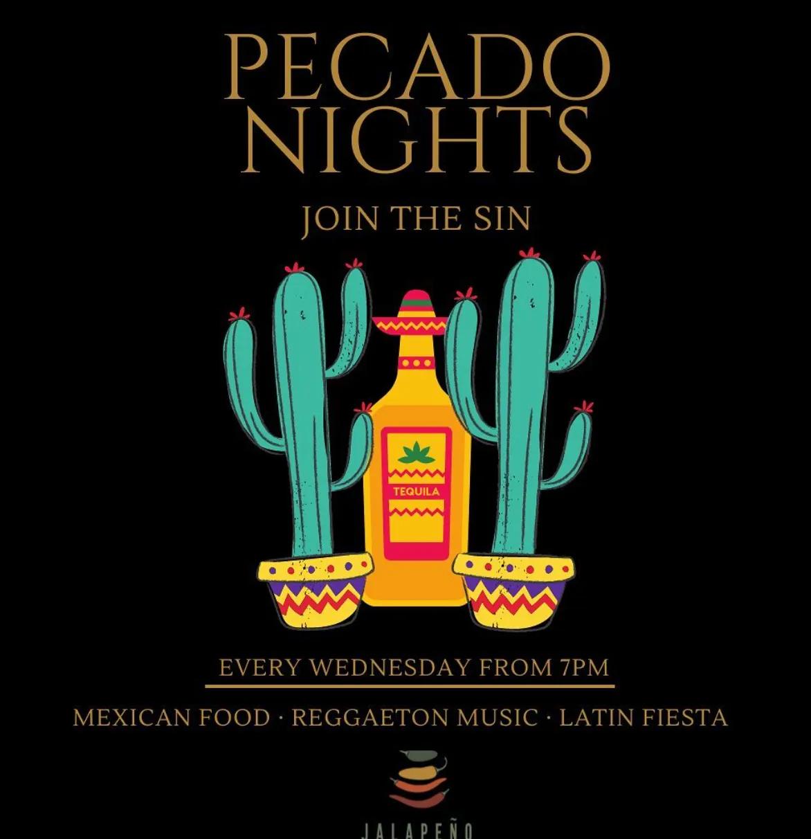 Event at Jalapeño on September 20 2024: Pecado Nights - Join the Sin
