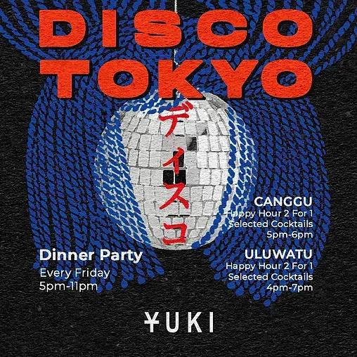Event at Yuki every Friday 2024: Disco Tokyo