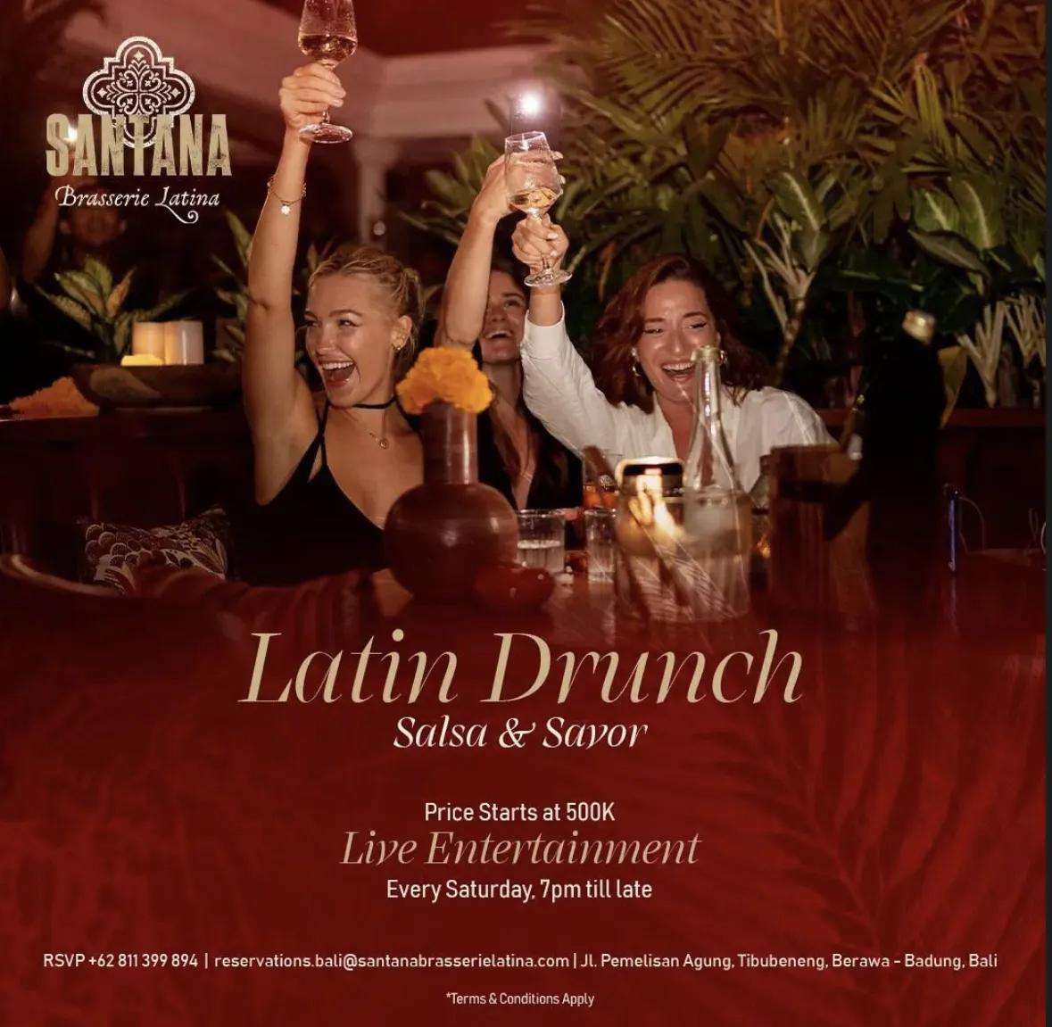 Event at Santana every Saturday 2024: Latin Drunch