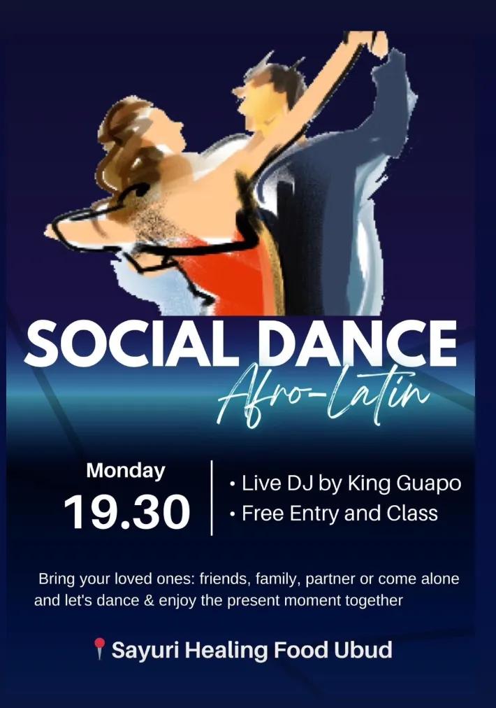 Event at Sayuri Healing Food every Monday 2024: Social Dance: Afro Latin