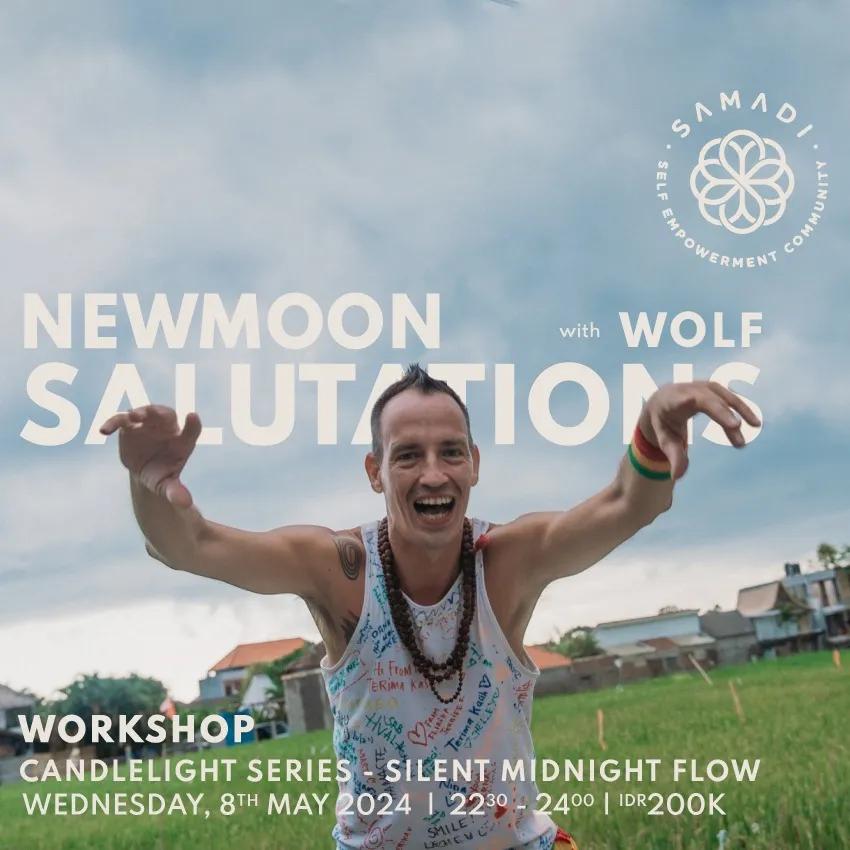 Event at Samadi Yoga everyday in 2024: New Moon Salutations / Candlelight Series - Silent Midnight Flow