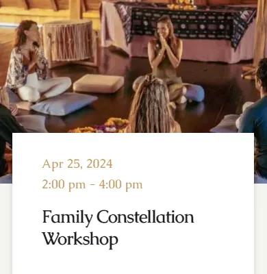 Event at Pyramids of Chi on April 25 2024: Family Constellation Workshop