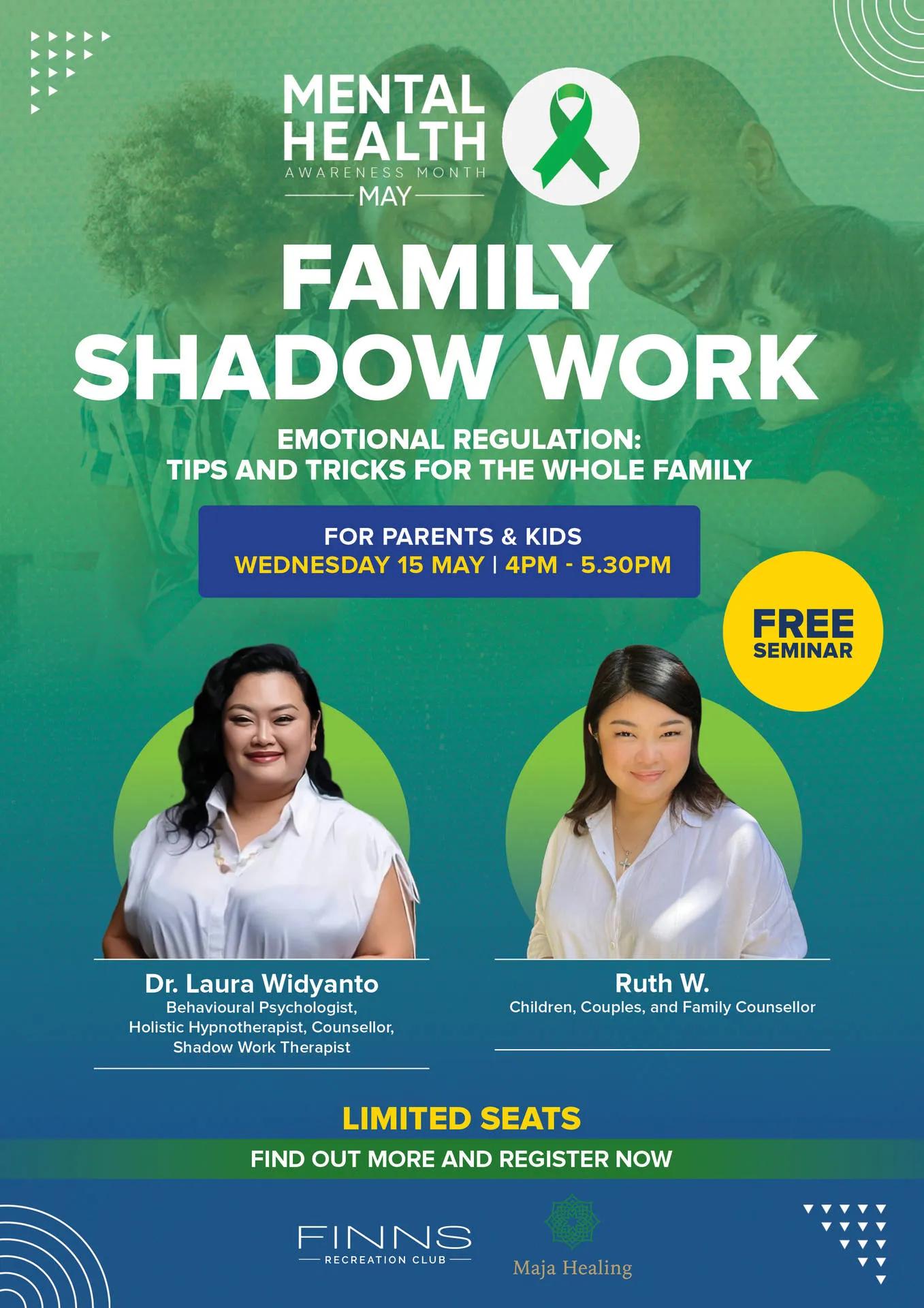 Event at Finns Recreation Club on May 15 2024: Family Shadow Work